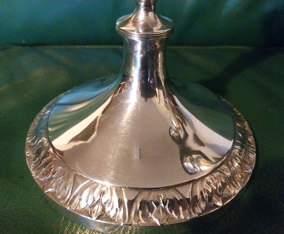 Paire de bougeoir en argent - Russie, Saint-Petersbourg - 1804-photo-2