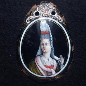 Louis XIV-era French Enameled Plaque For Game Purse