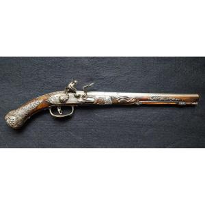 PISTOLET D'ARCON PAR BONASO ET COMINAZZO - ITALIE, BRESCIA c. 1660
