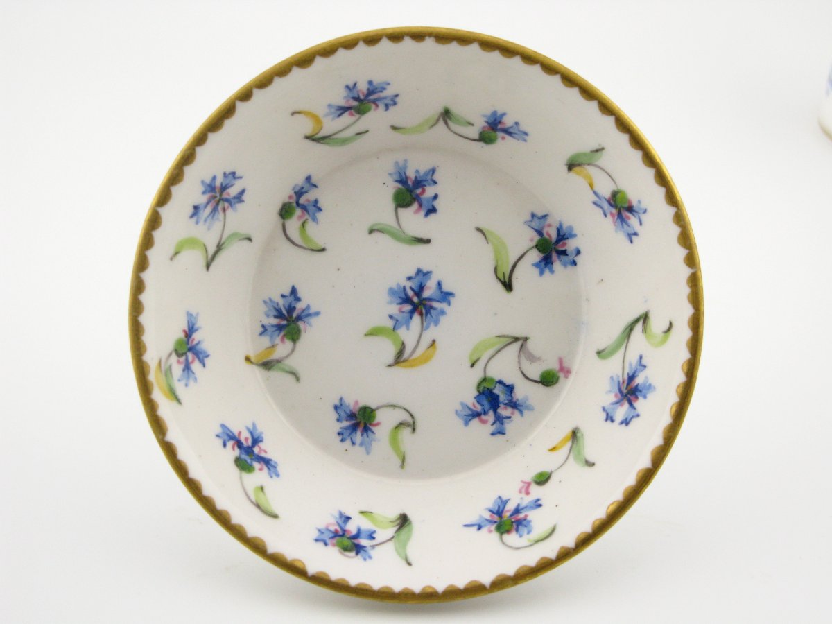 18th Century Sèvres Miniature Coffee Tin/cup And Saucer, 1783-photo-5