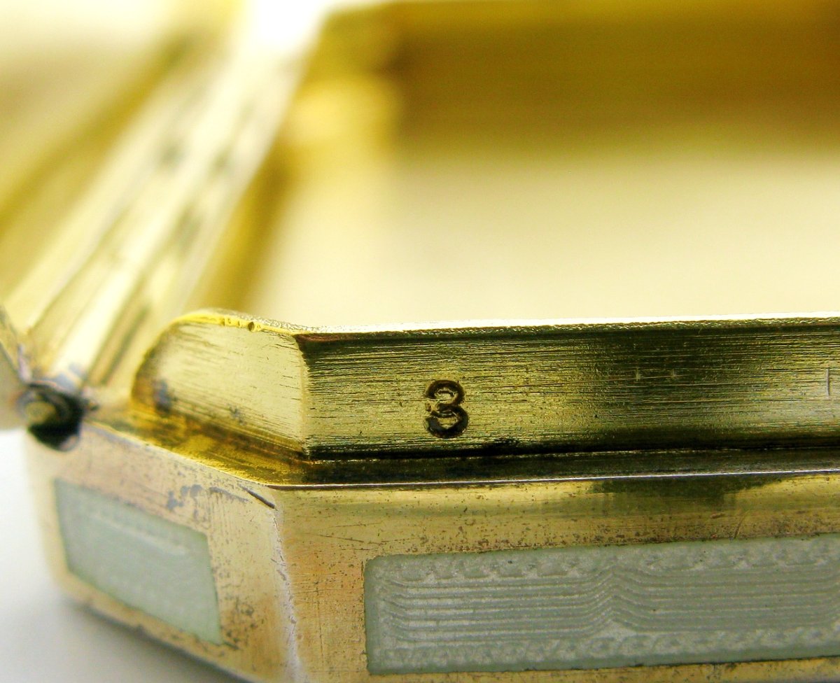 Tabatière en argent 935 doré et émail guilloché Alexander Sturm Vienna-photo-3