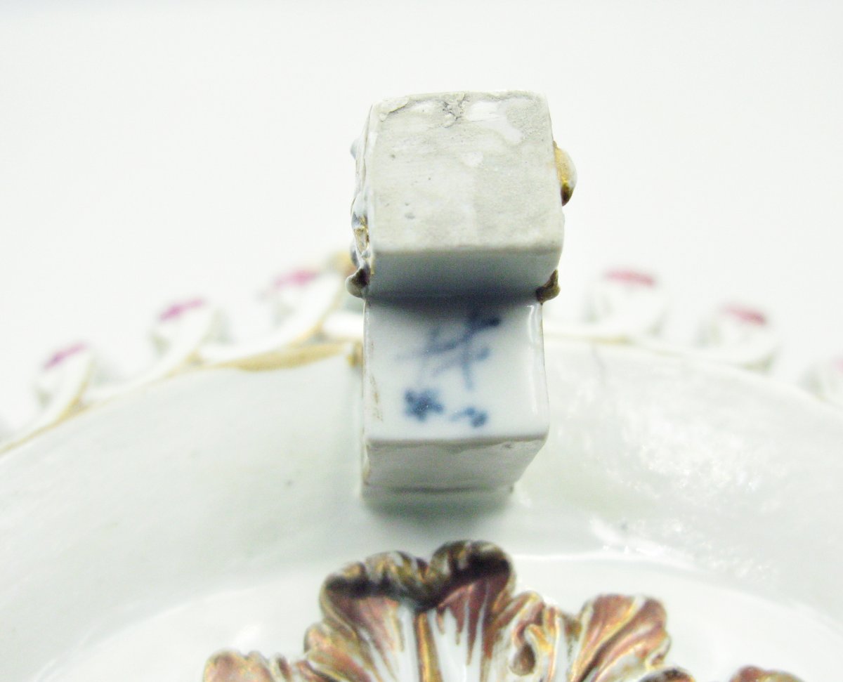 18th Century Meissen Porcelain Basket, Marcolini Period-photo-5