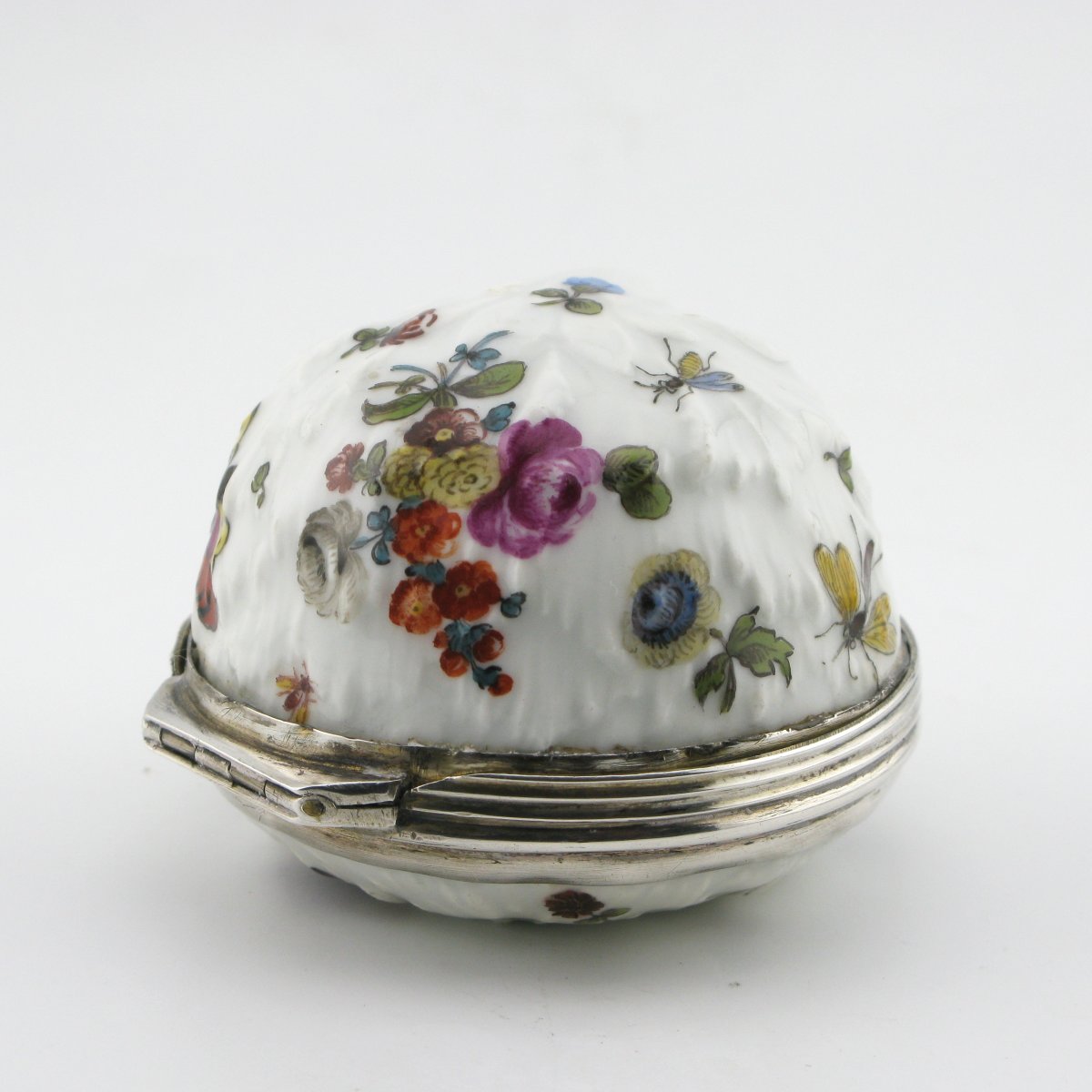 Tabatière/bonbonnière en porcelaine allemande du XVIIIe siècle-photo-2