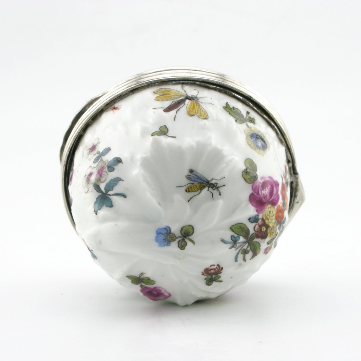Tabatière/bonbonnière en porcelaine allemande du XVIIIe siècle-photo-4