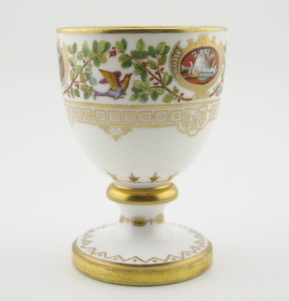 Sevres C1845 Royal Service Egg Cup King Louis-philippe At Fontainebleau-photo-3