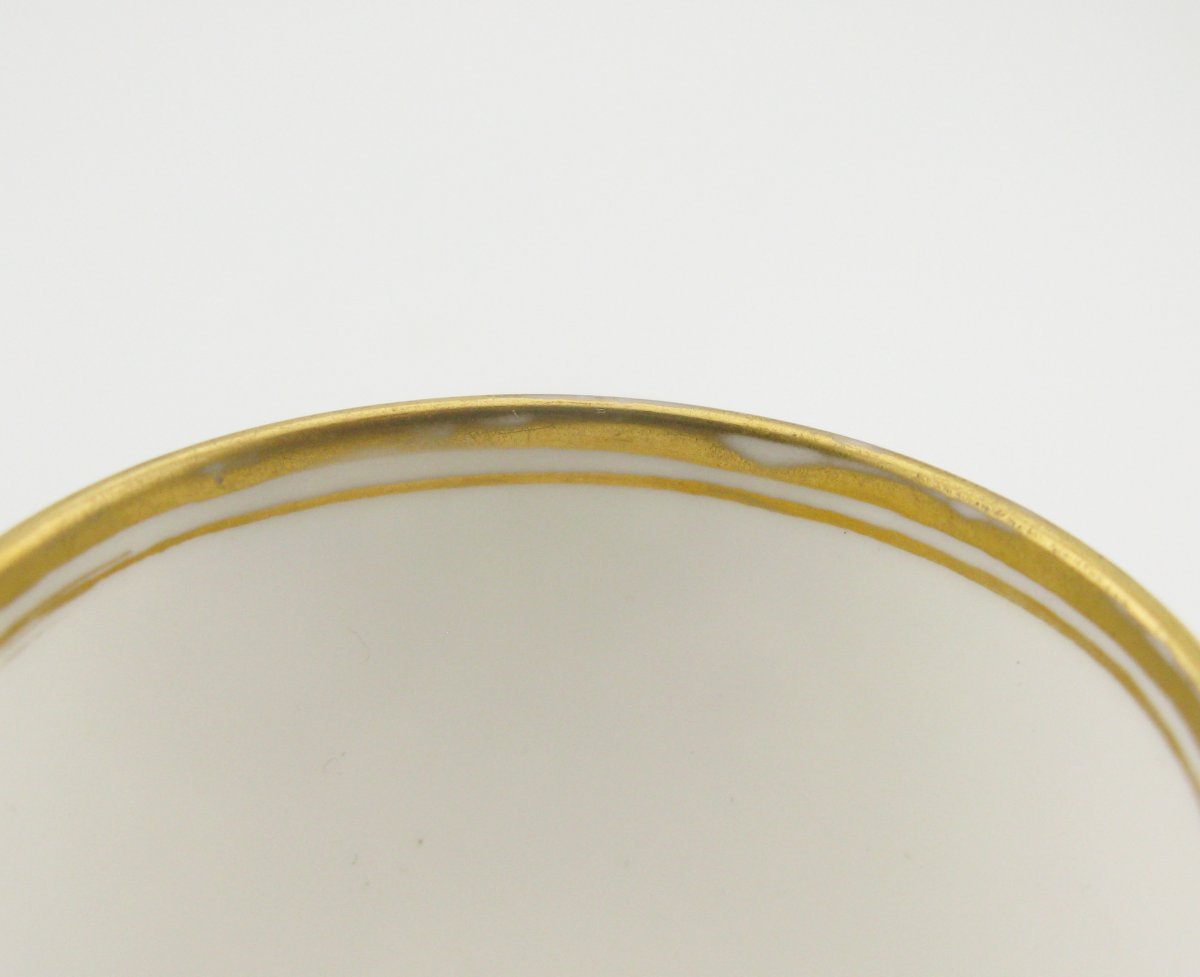 Sevres C1845 Royal Service Egg Cup King Louis-philippe At Fontainebleau-photo-4