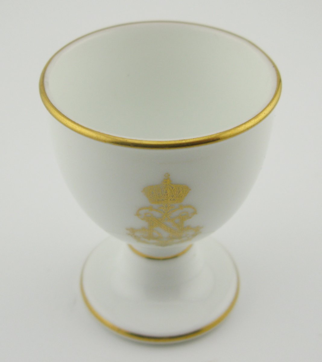 Coquetier en porcelaine de Sèvres, service royal, vers 1866, Napoléon III-photo-1