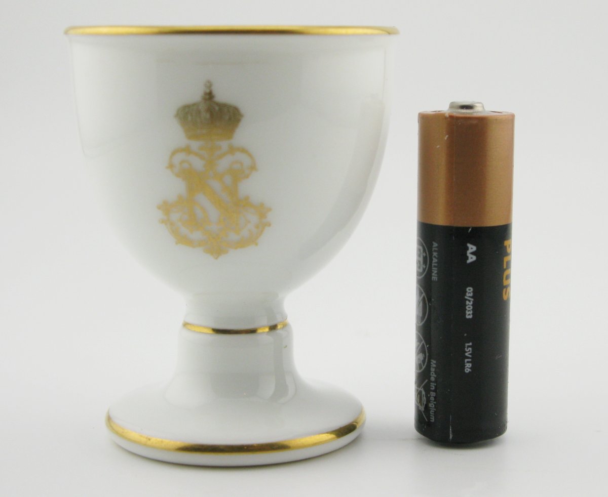 Coquetier en porcelaine de Sèvres, service royal, vers 1866, Napoléon III-photo-5