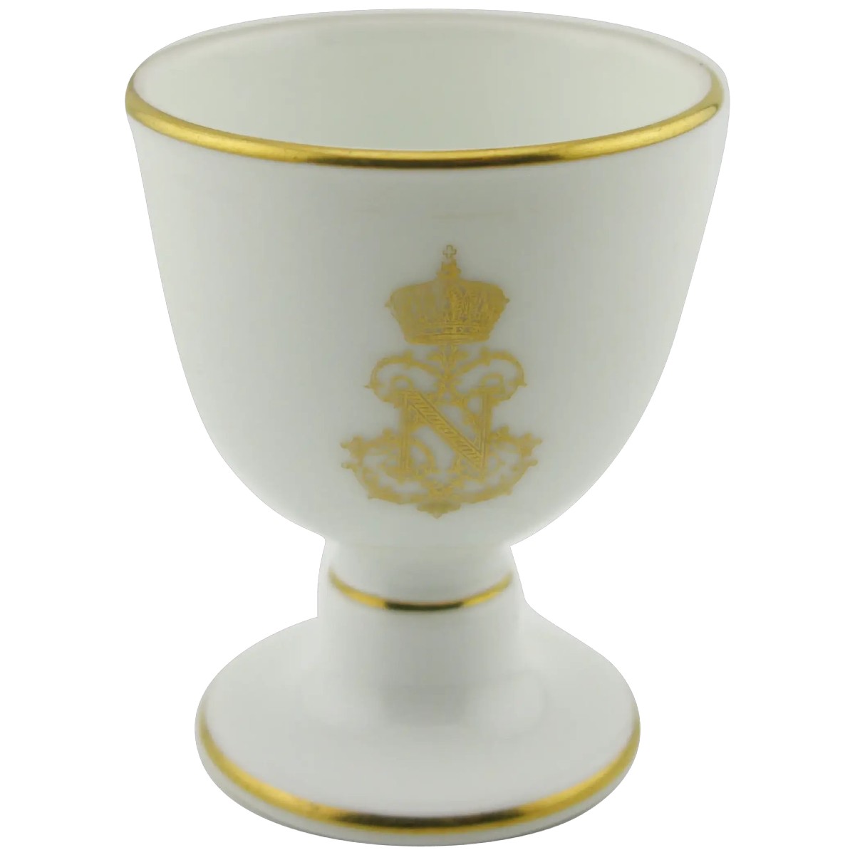 Coquetier en porcelaine de Sèvres, service royal, vers 1866, Napoléon III