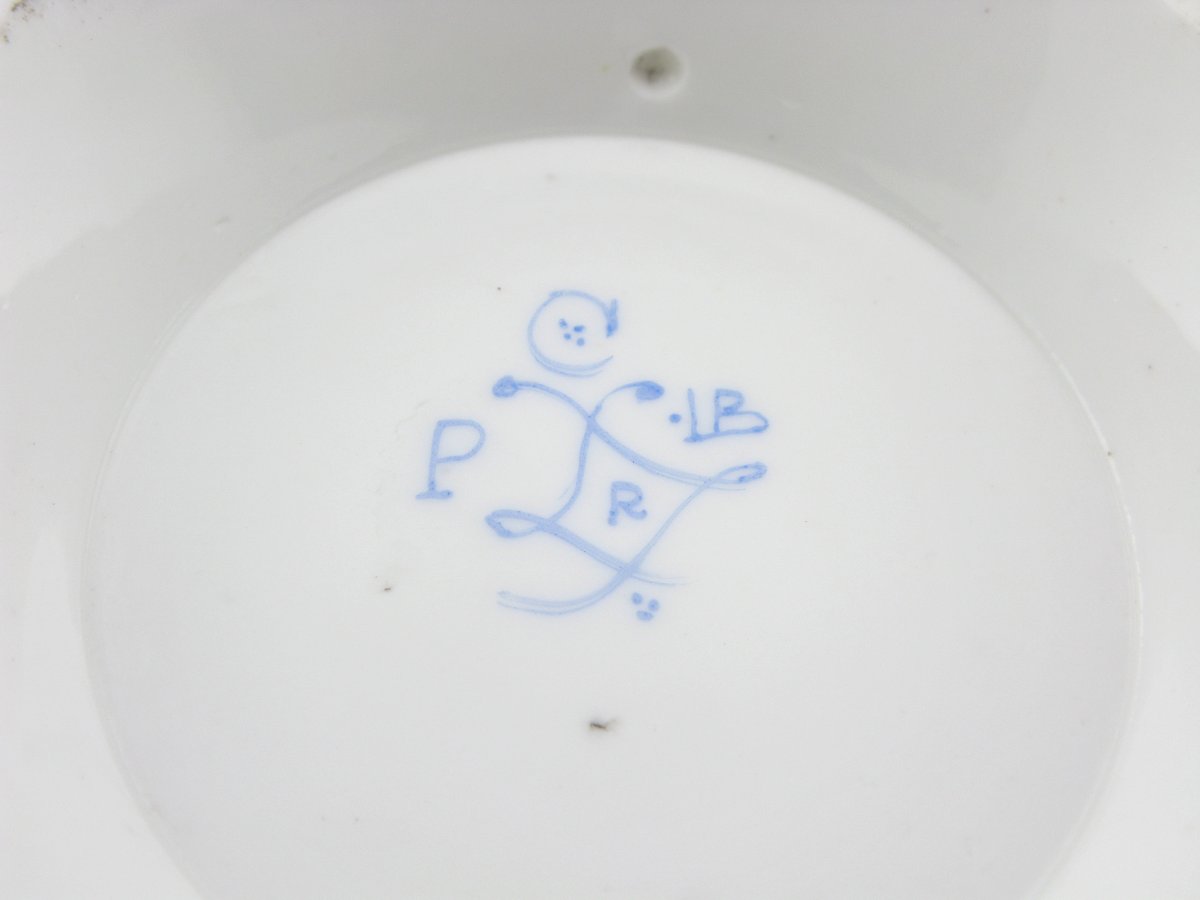 Paire de rafraîchissoirs en verre porcelaine de style Sèvres-photo-4