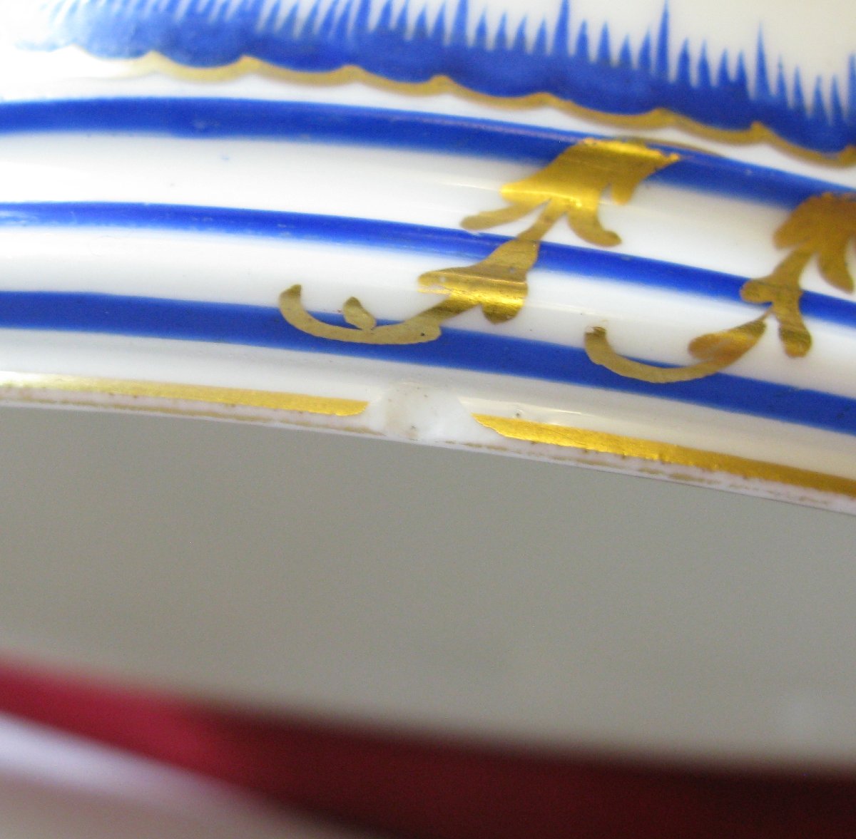 Paire de rafraîchissoirs en verre porcelaine de style Sèvres-photo-7