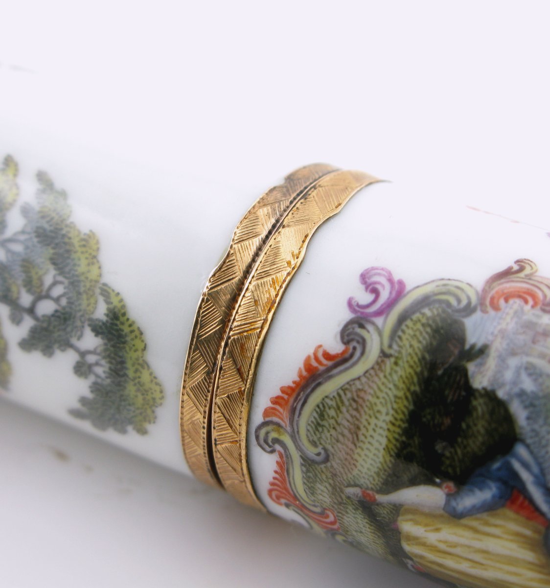 18th Century Meissen Porcelain Bodkin Case, Circa 1760-photo-3