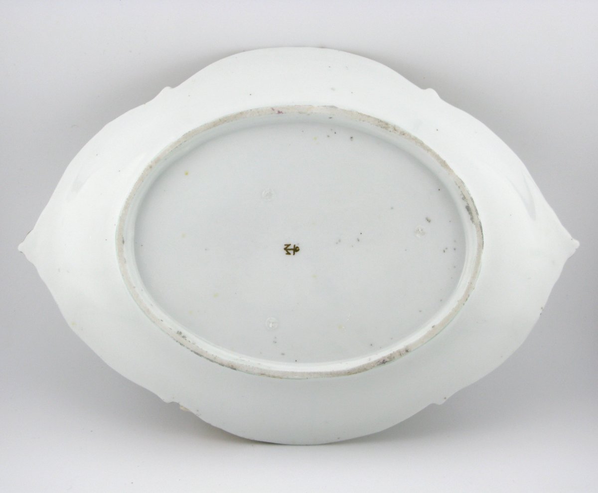 Plat à dessert en porcelaine de Chelsea XVIIIe siècle vers 1765-photo-2