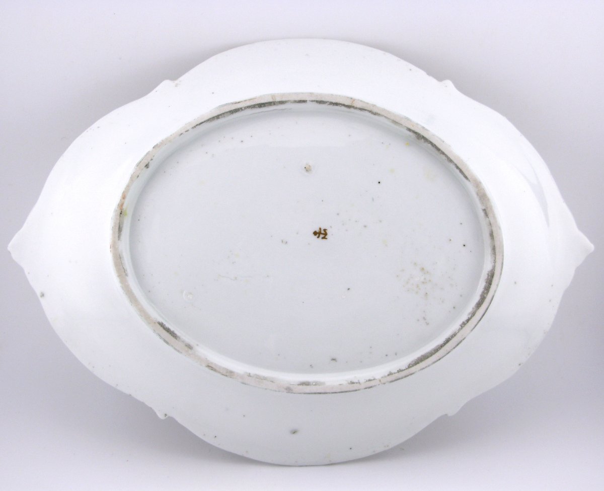 Plat à dessert en porcelaine de Chelsea XVIIIe siècle vers 1765-photo-2