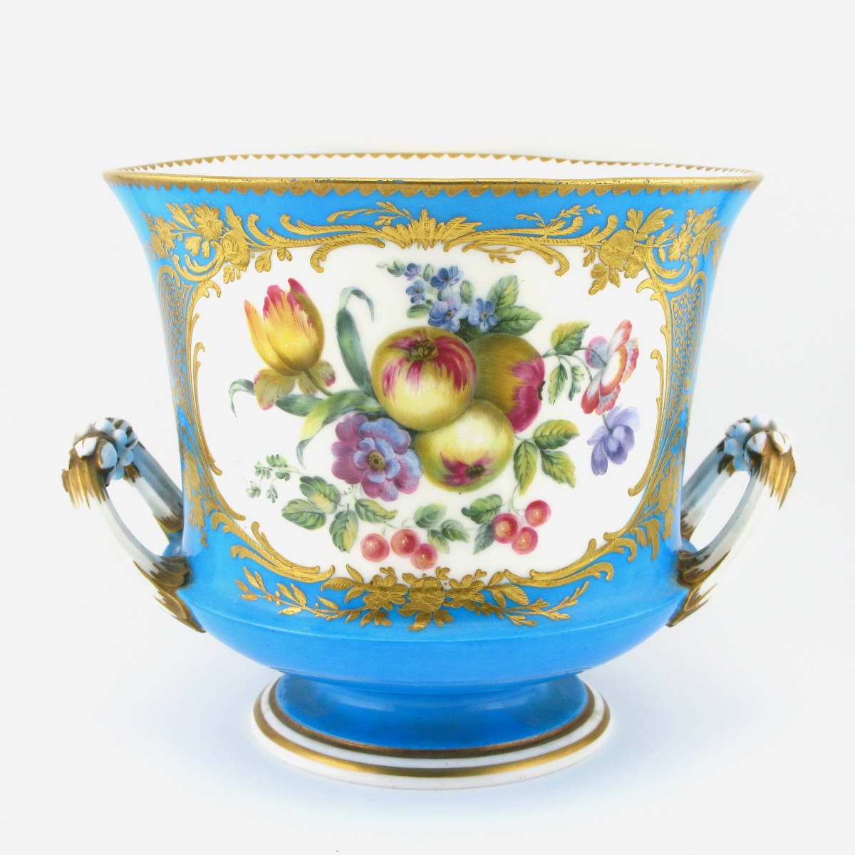 Sevres Style Porcelain Bleu Celeste Campagna Vase