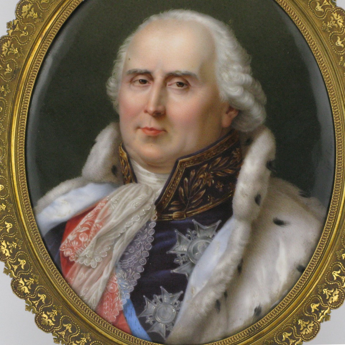 Sophie Liénard (french 1800-1875) Portrait Miniature Of Lebrun, Duc De Plaisance-photo-2