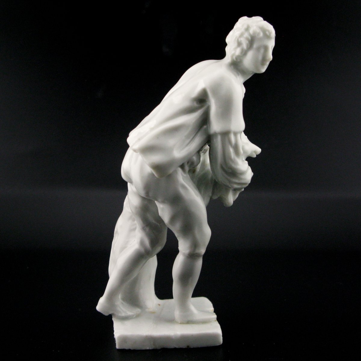 Doccia Ginori Porcelain Figure Man With A Boarlet, 18th Century-photo-3