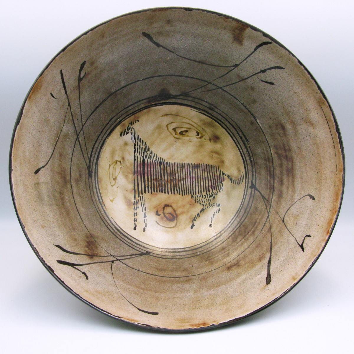 Gilbert Portanier (1926-2023) Grand bol Vallauris