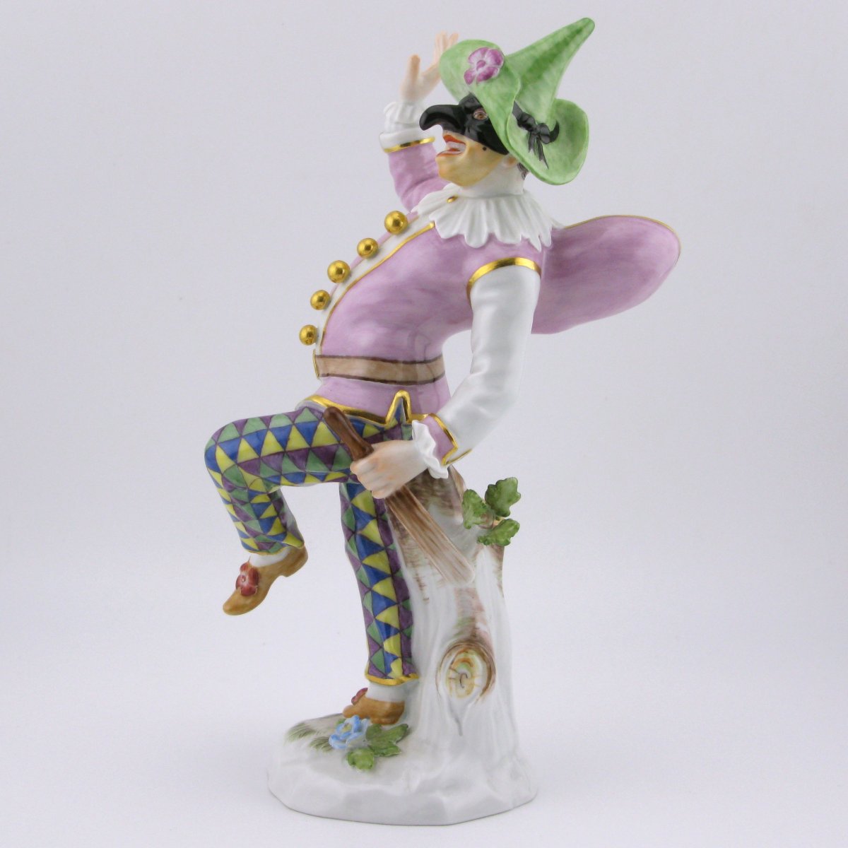 Meissen Porcelain Figure Of Pulcinella, After Kaendler-photo-3