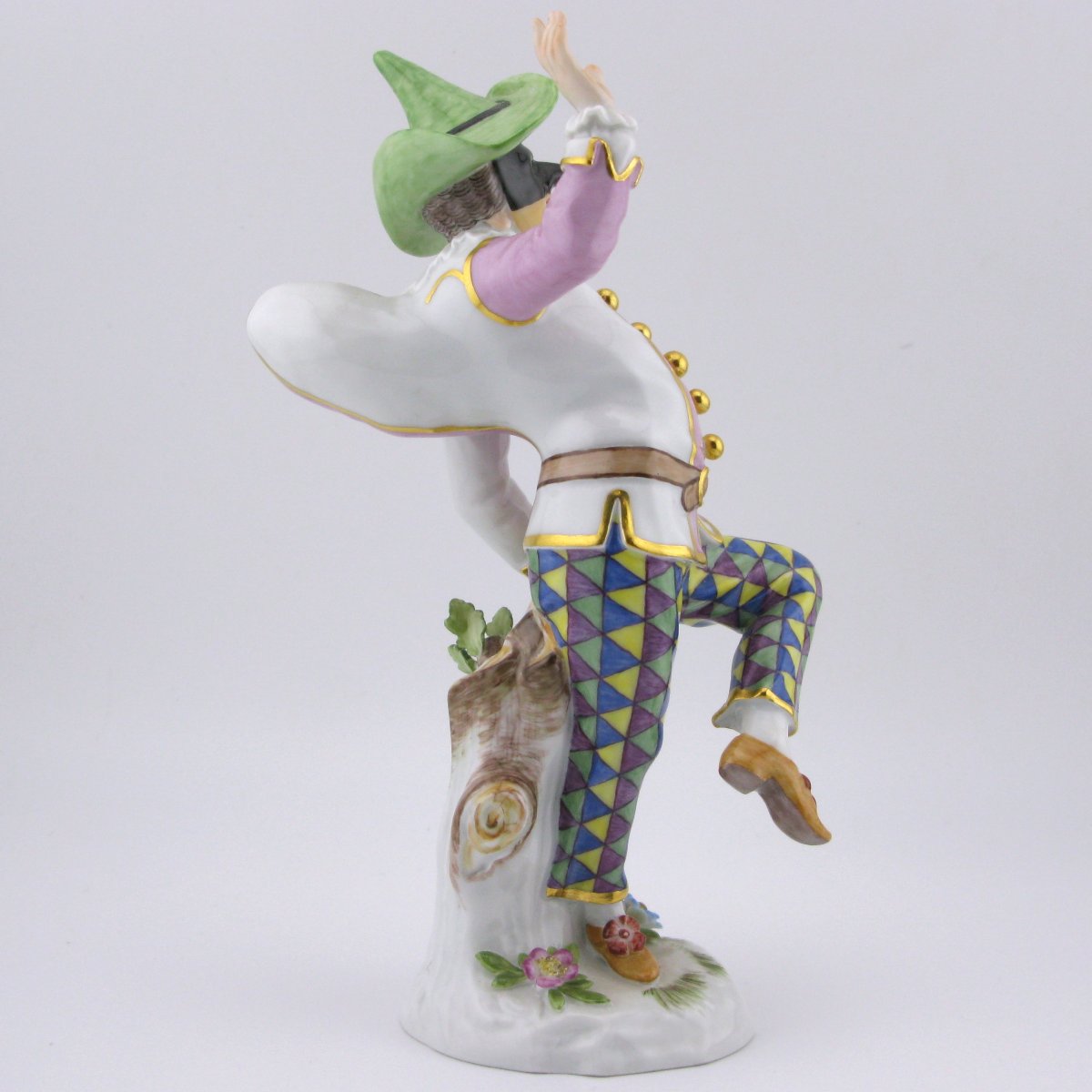 Meissen Porcelain Figure Of Pulcinella, After Kaendler-photo-3