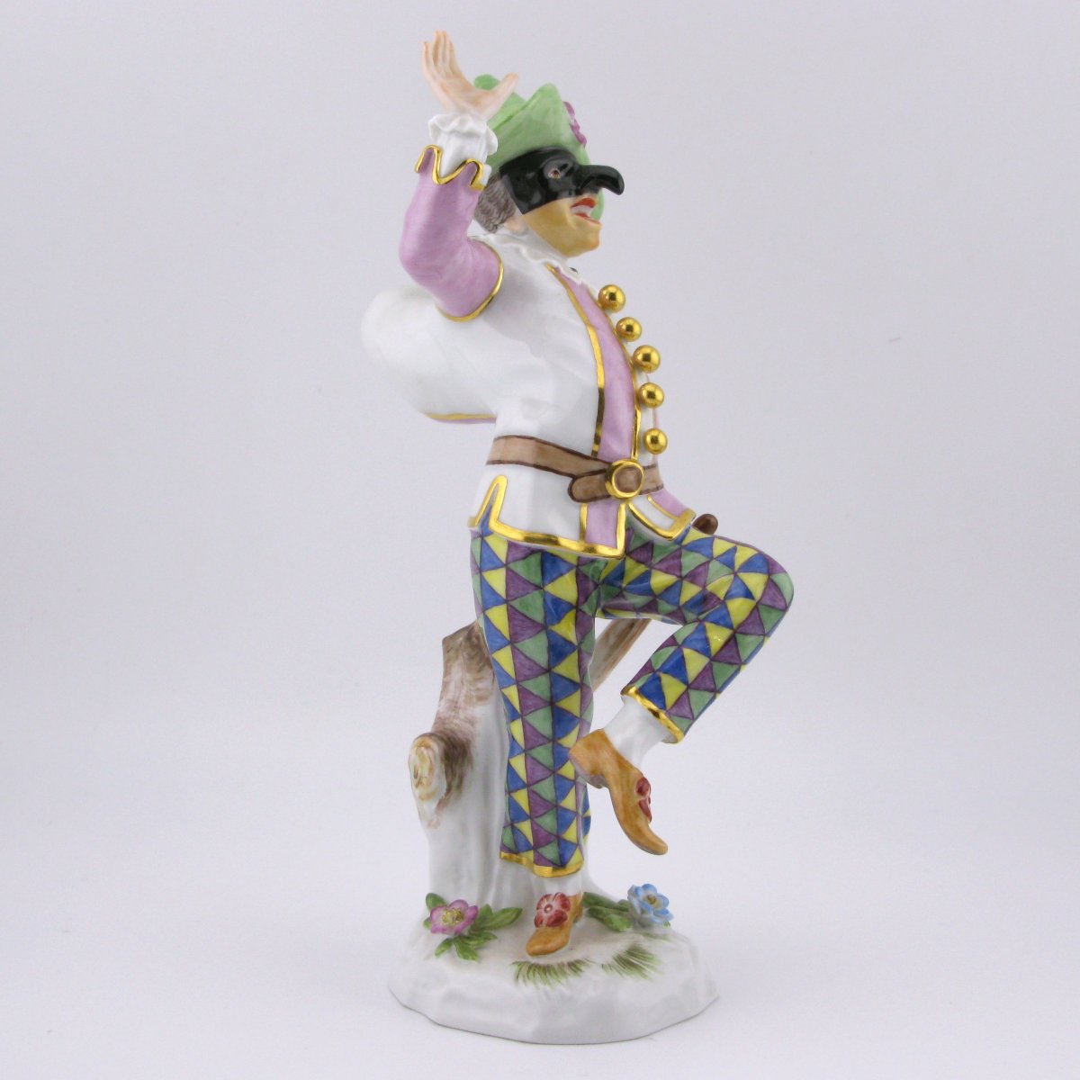 Meissen Porcelain Figure Of Pulcinella, After Kaendler-photo-4
