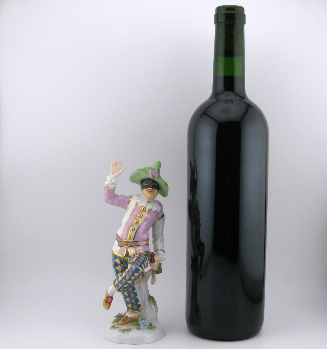 Meissen Porcelain Figure Of Pulcinella, After Kaendler-photo-6