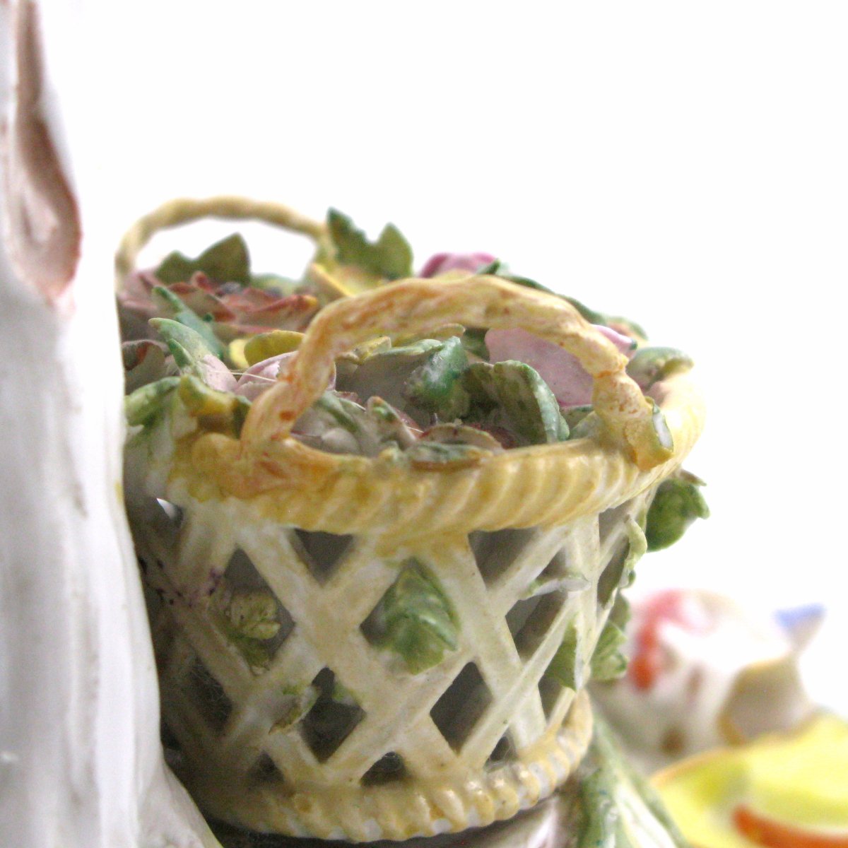 Groupe pastoral en porcelaine de Meissen, représentant un berger et une bergère, XIXe siècle-photo-3