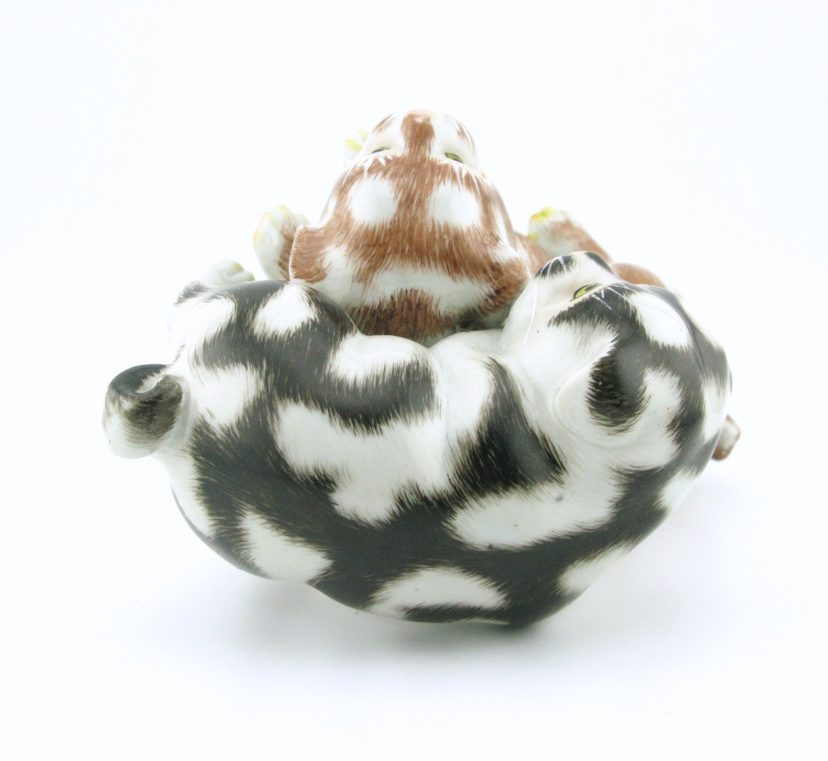 Japanese Meiji Period Kutani Porcelain Chin Dogs/puppies-photo-1