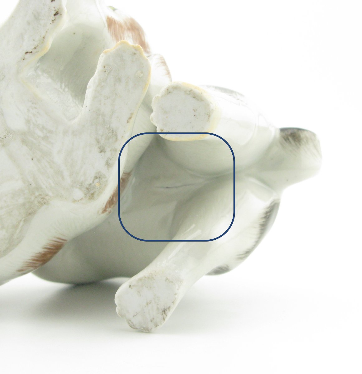 Japanese Meiji Period Kutani Porcelain Chin Dogs/puppies-photo-4