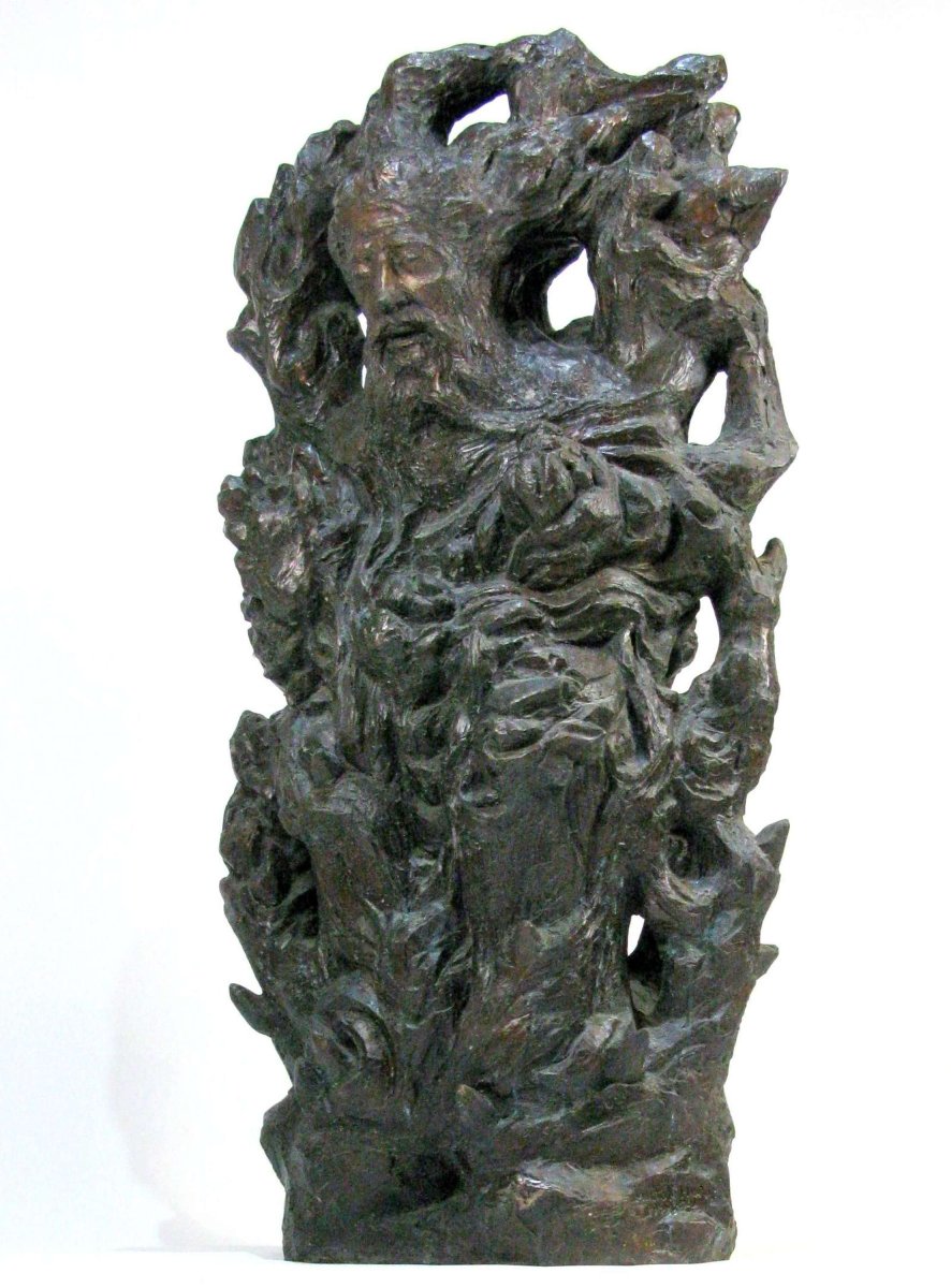 Milton Horn (american 1906-1995) Monumental Bronze Sculpture-photo-2