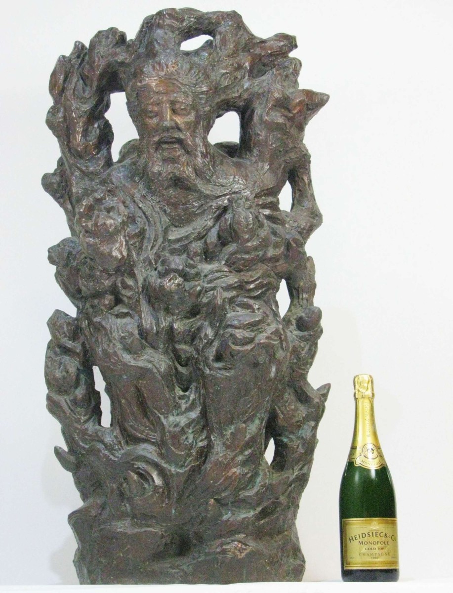 Milton Horn (american 1906-1995) Monumental Bronze Sculpture-photo-7