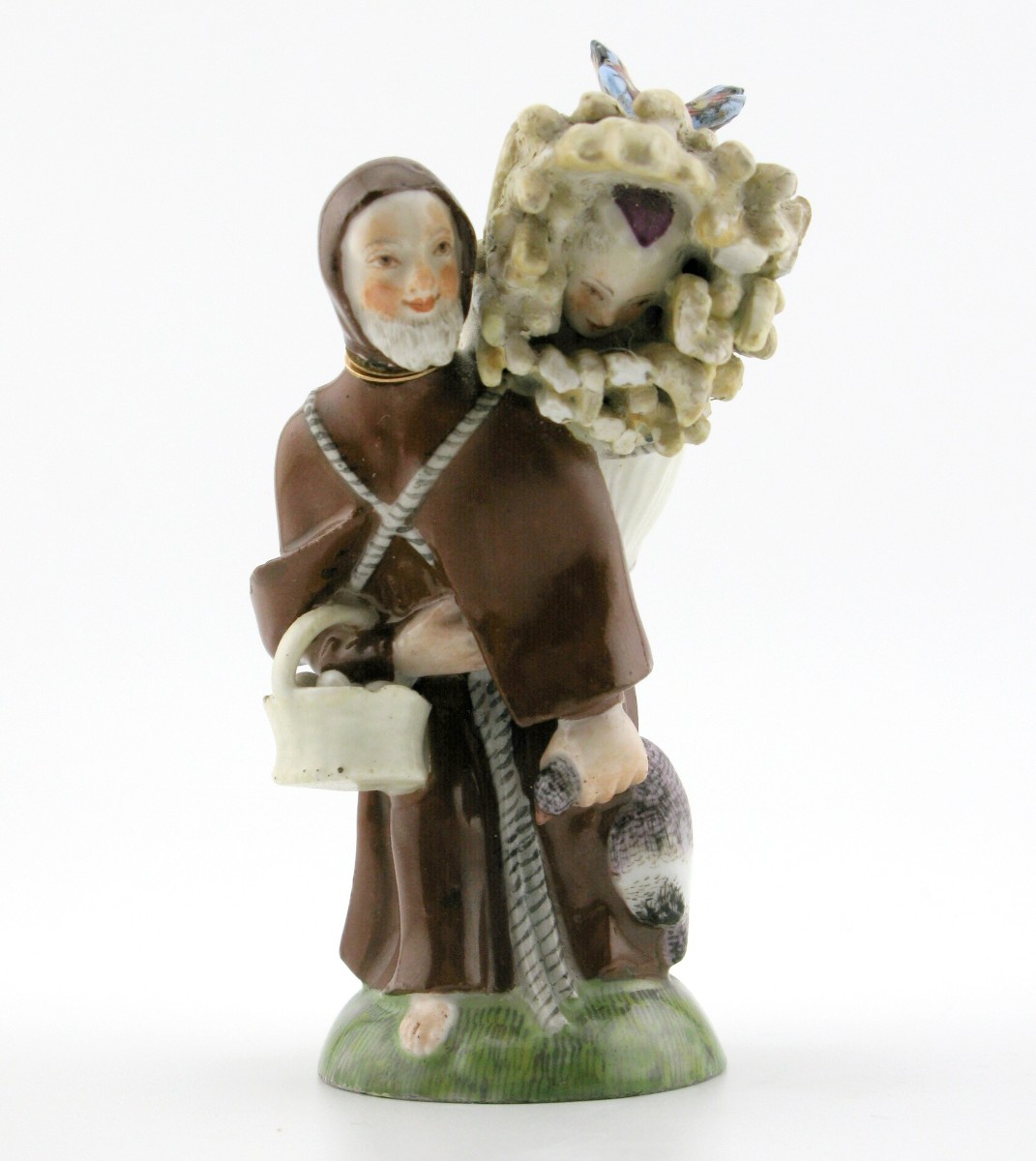 Flacon double à parfum Meissen « Fournisseur pour le monastère », vers 1750