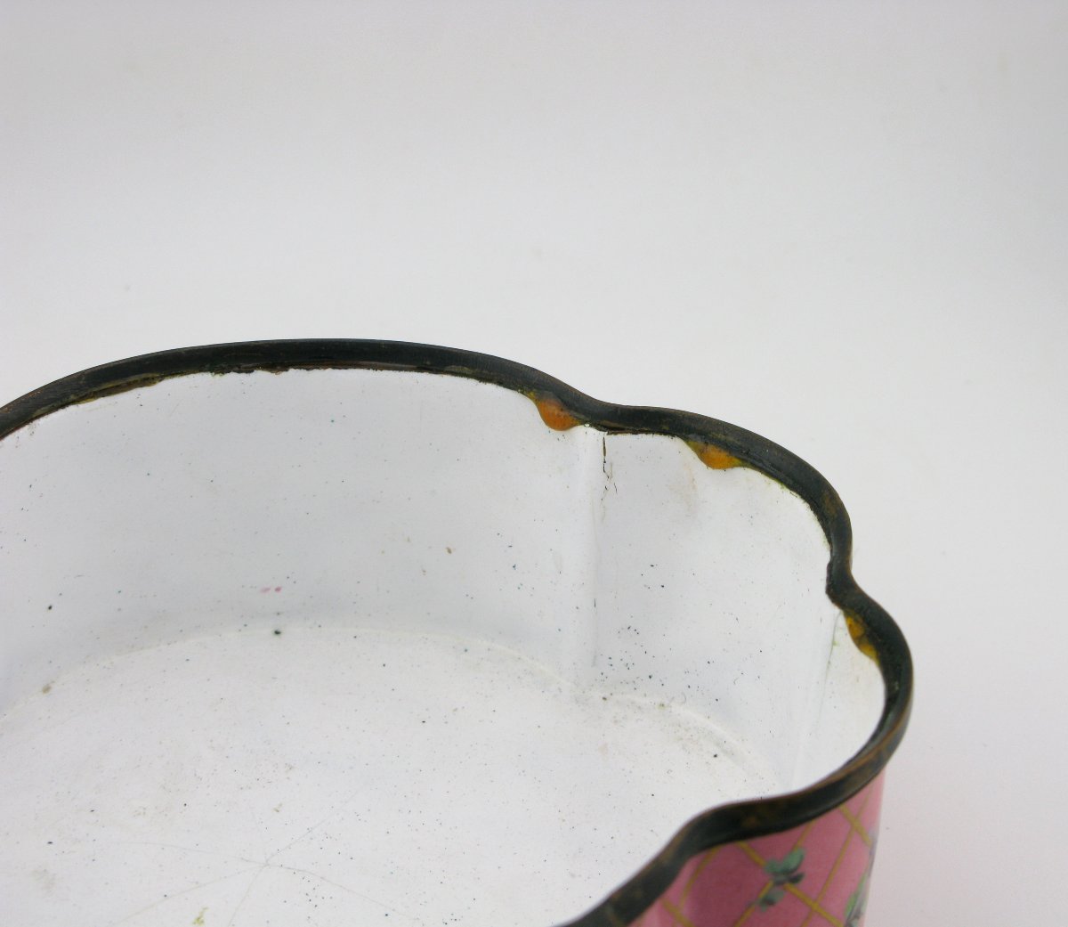 18th-century English London Enamel Table Snuff/trinket Box Old London Bridge-photo-6