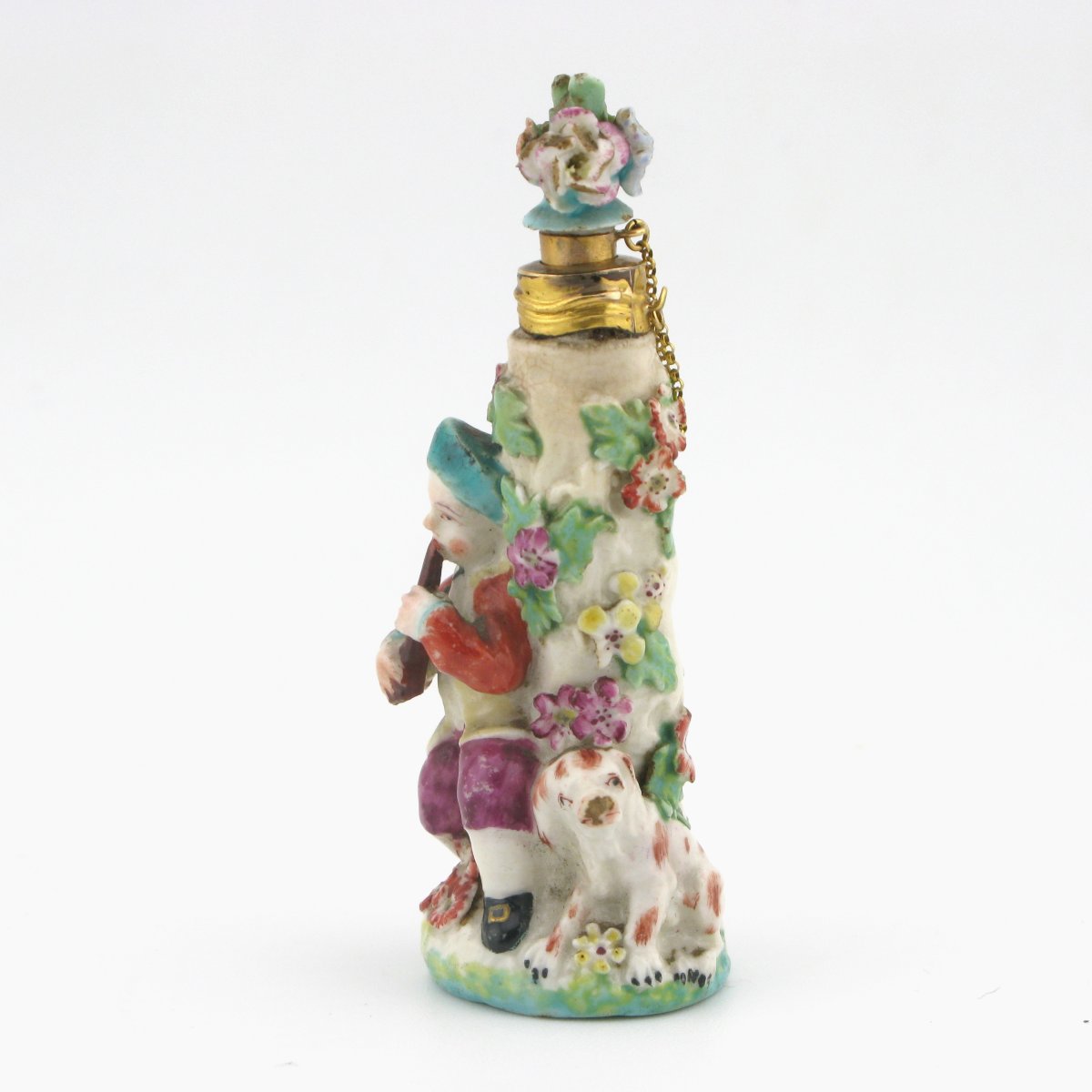 Chelsea Porcelain Figural Scent Bottle, 18th-century, Circa 1765-photo-2