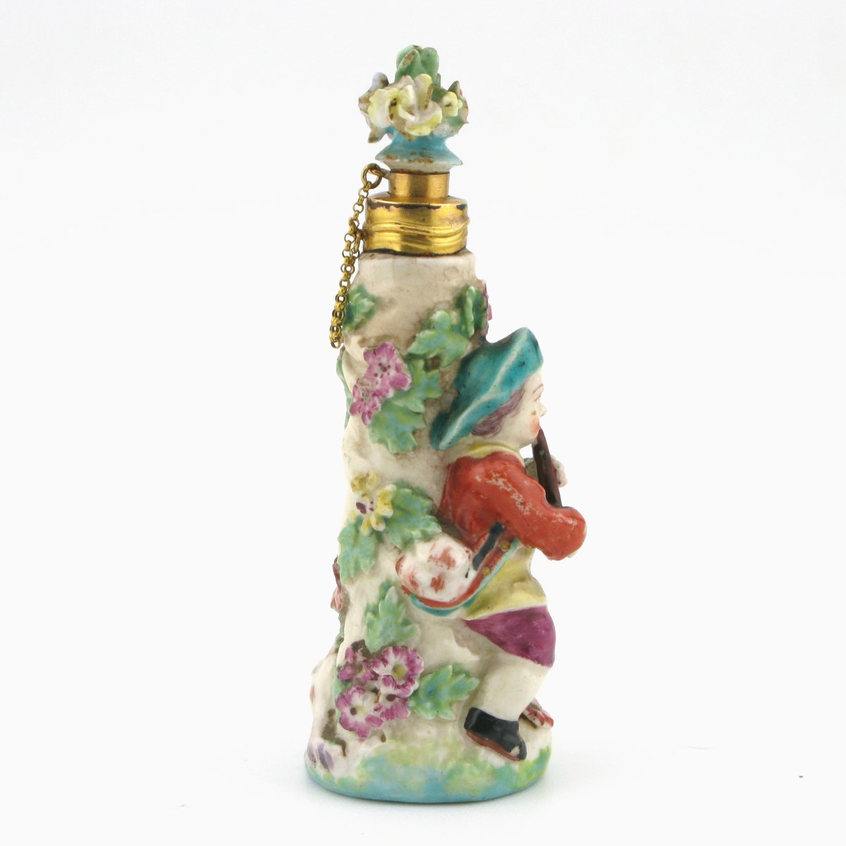 Chelsea Porcelain Figural Scent Bottle, 18th-century, Circa 1765-photo-4