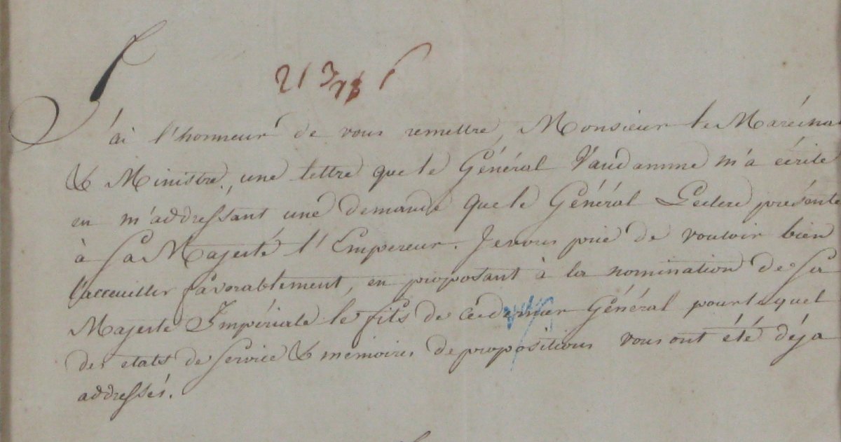 Lettre autographe signée du maréchal Soult au maréchal Berthier (Les guerres de l'Empire)-photo-3
