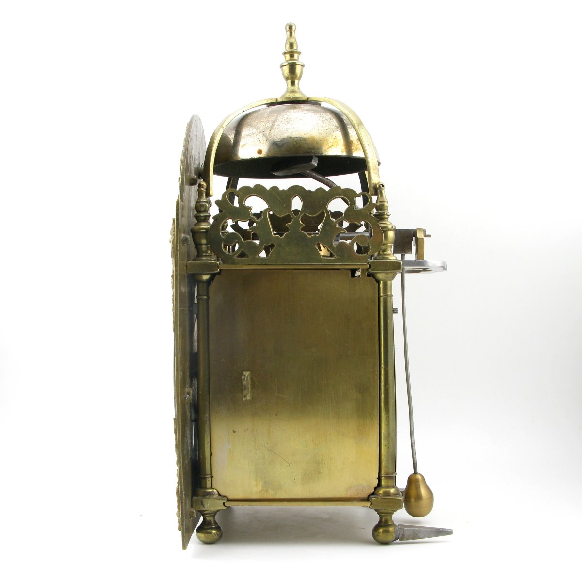 Miniature Lantern Clock With Alarm, Early 18th Century, James Berrie, London.-photo-3