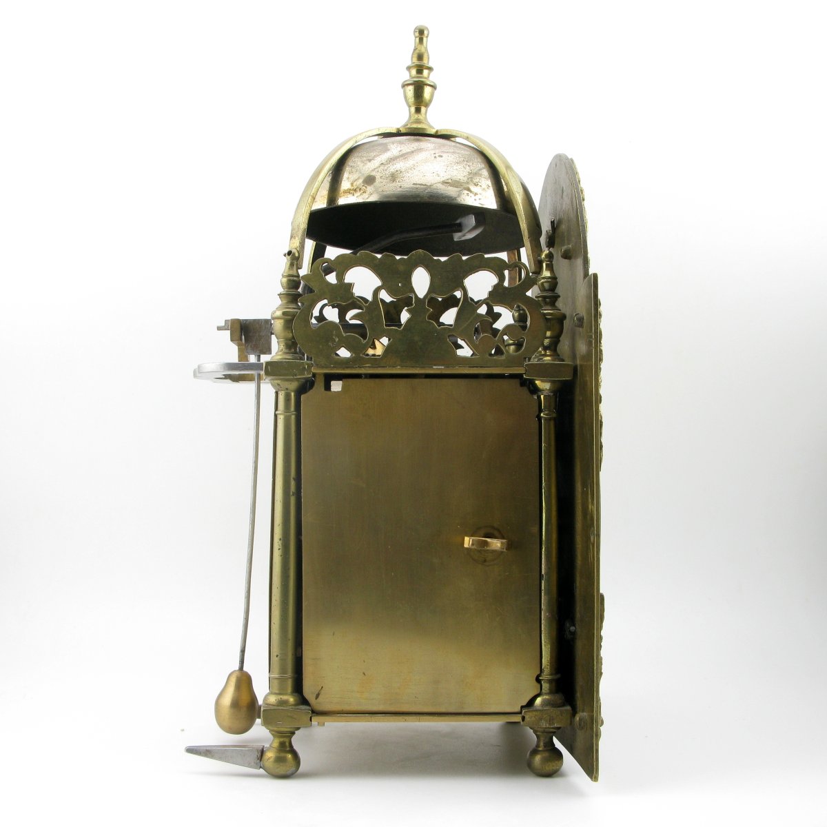 Miniature Lantern Clock With Alarm, Early 18th Century, James Berrie, London.-photo-4