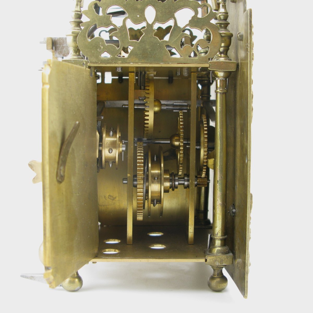 Miniature Lantern Clock With Alarm, Early 18th Century, James Berrie, London.-photo-1