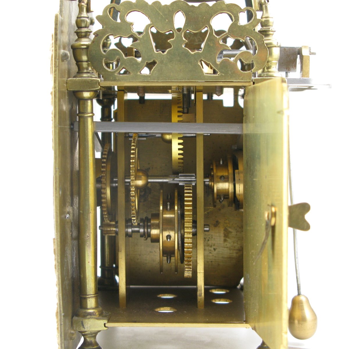 Miniature Lantern Clock With Alarm, Early 18th Century, James Berrie, London.-photo-2