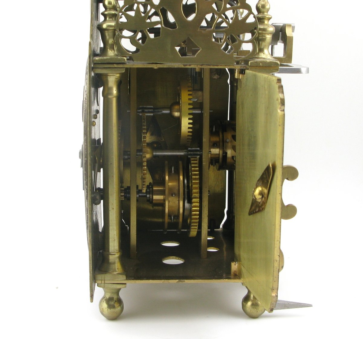 Horloge lanterne miniature à alarme, début XVIIIe siècle, Avenell, Londres.-photo-1