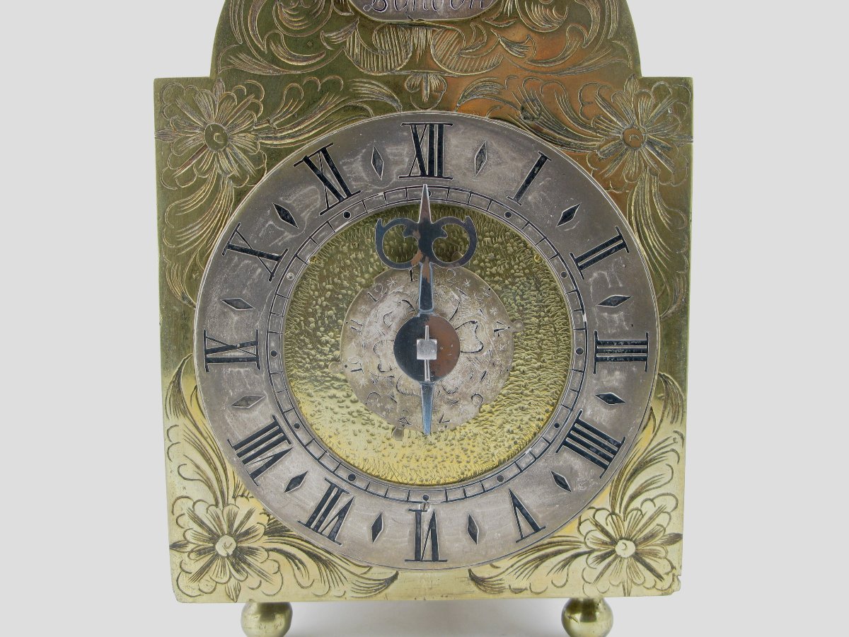 Horloge lanterne miniature à alarme, début XVIIIe siècle, Avenell, Londres.-photo-6
