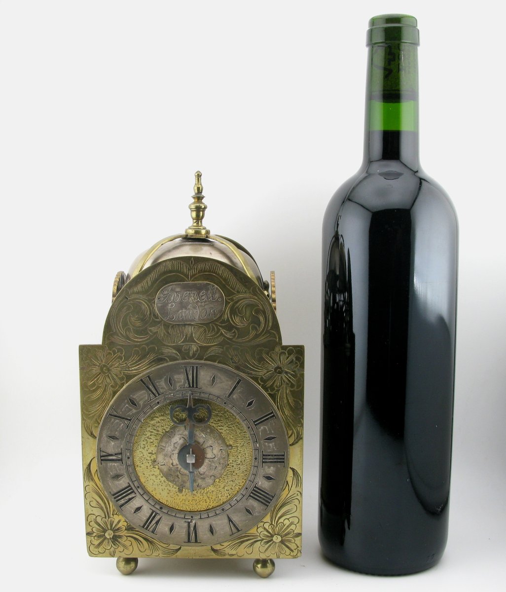 Horloge lanterne miniature à alarme, début XVIIIe siècle, Avenell, Londres.-photo-8