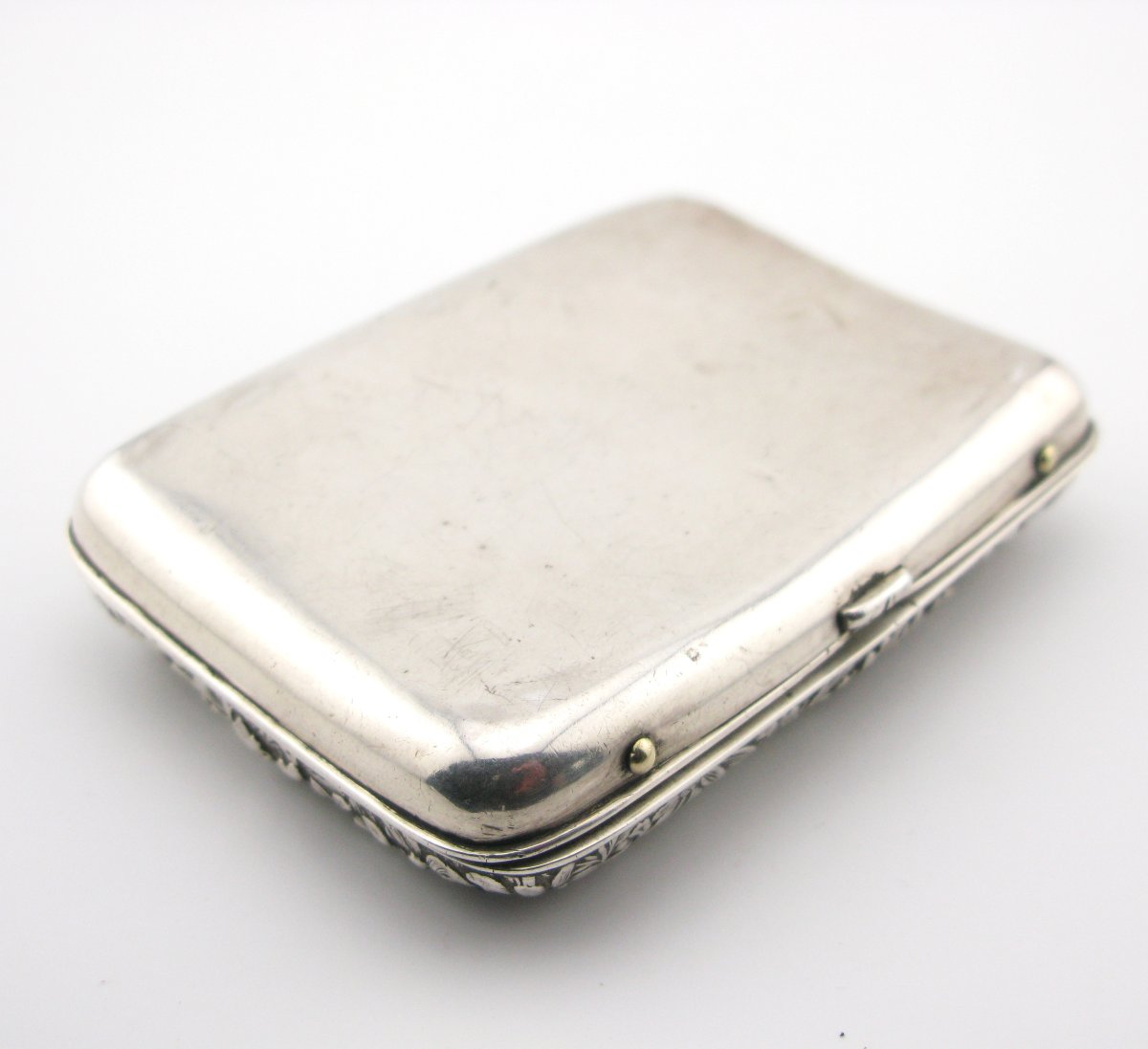 Étui à cigarettes japonais en argent et émail, époque Meiji-photo-3