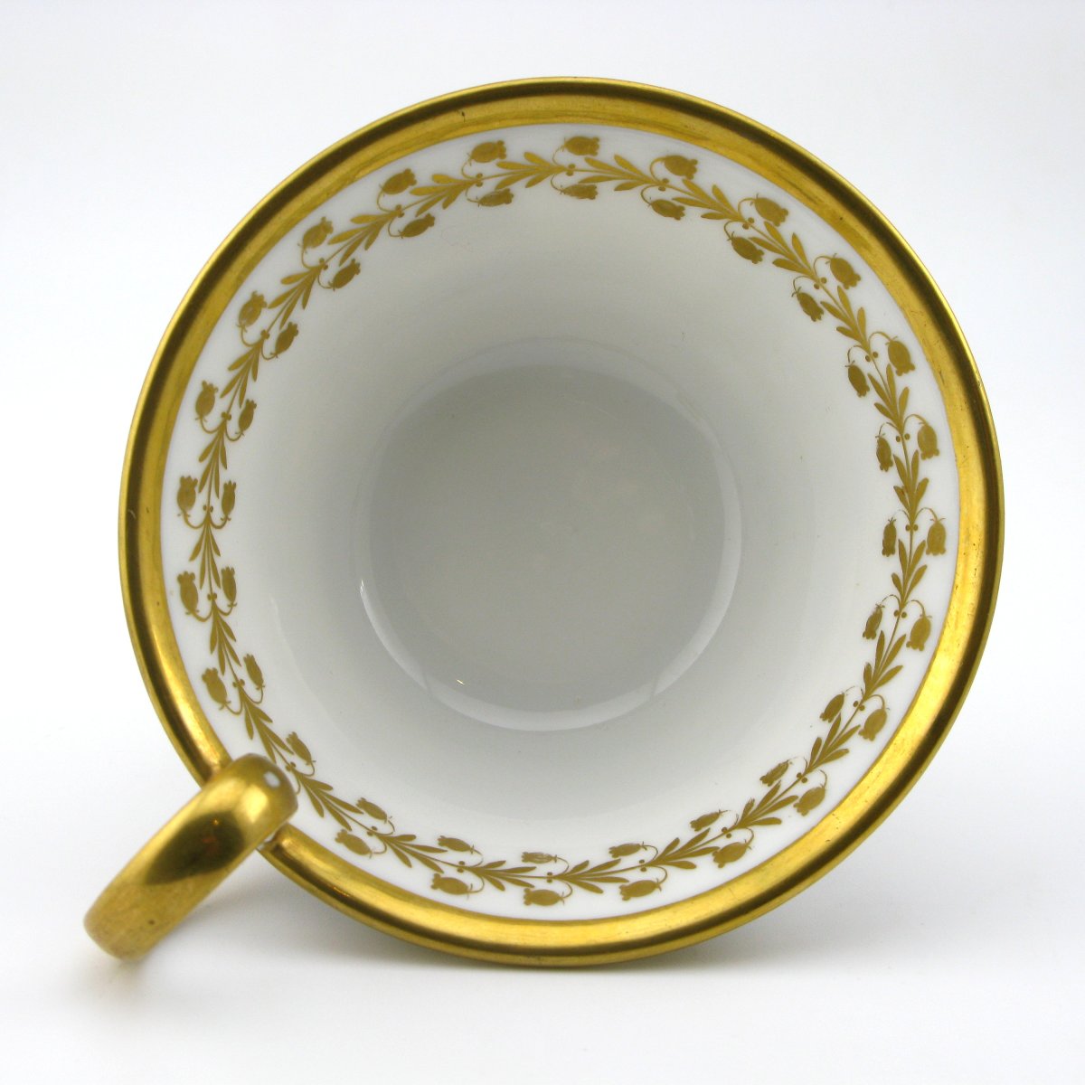 Tasse et soucoupe topographiques en porcelaine de Paris, Dagoty, début du XIXe siècle-photo-5