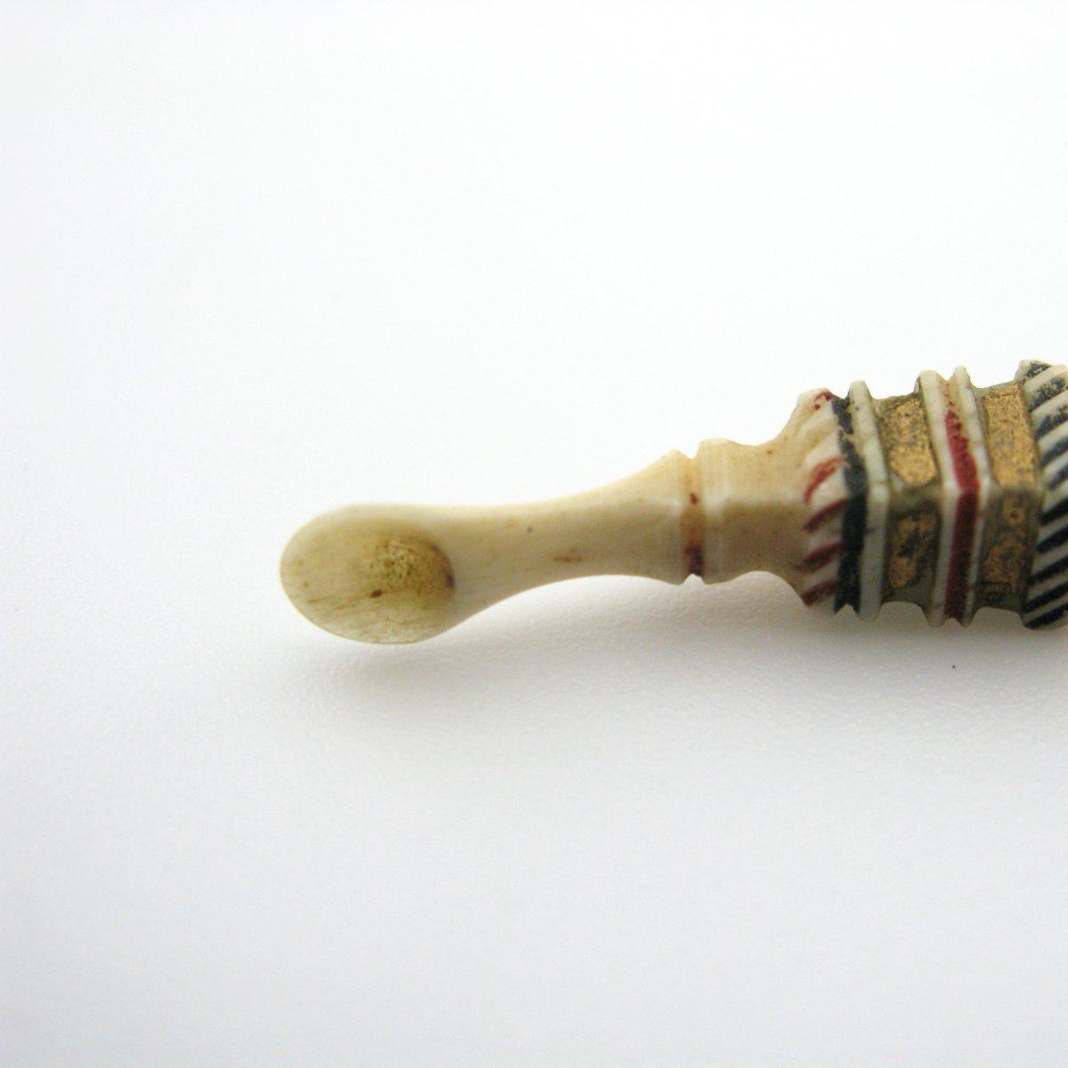 Cuillère à oreille/cure-dents en os, prisonnier de guerre napoléonien, vers 1800-photo-5