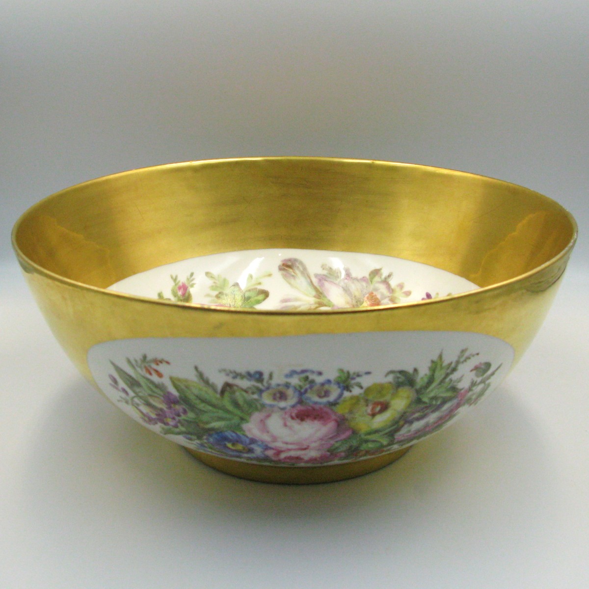 19th-century Paris Porcelain Punch Bowl
