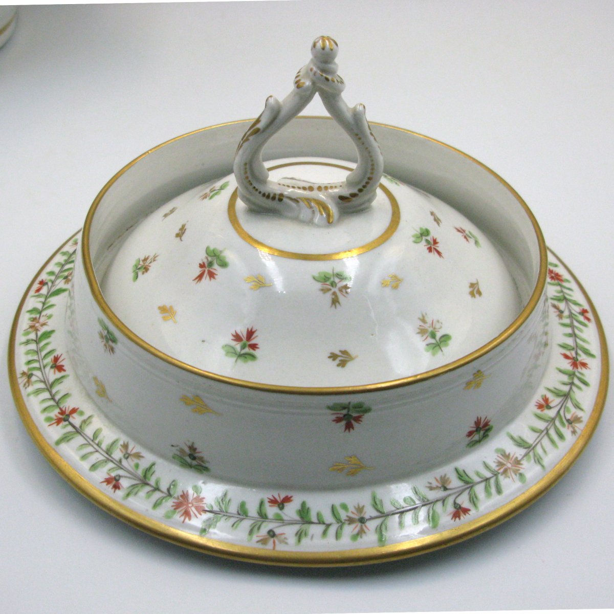 English Coalport Porcelain Fruit Or Dessert Cooler/ice Pail Early 19th-century-photo-1