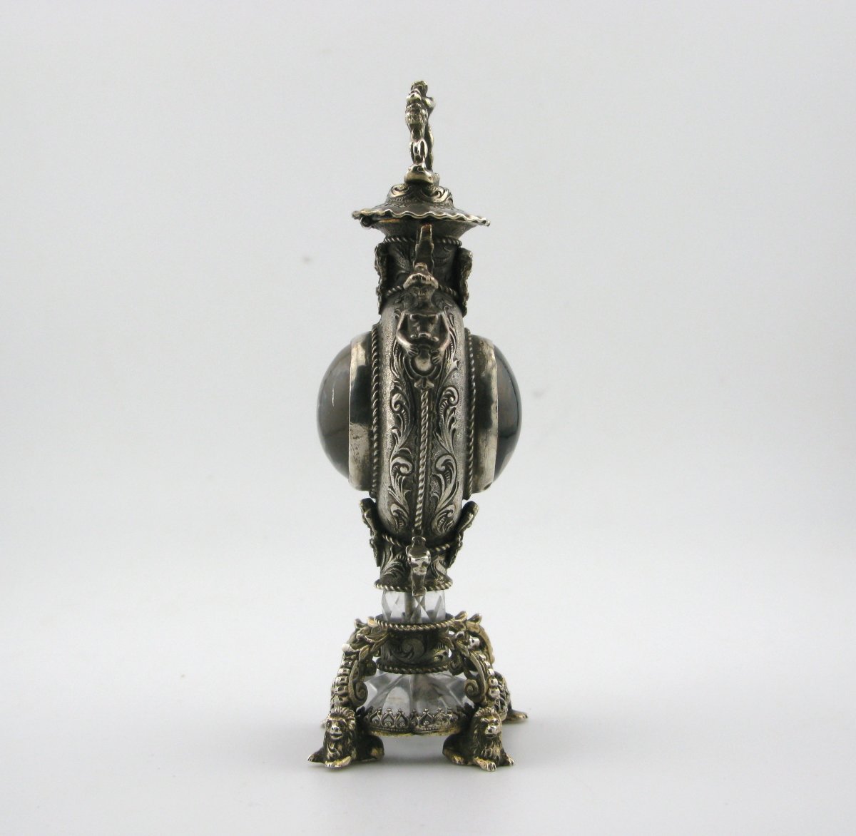 Early 18th-century Silver And Rock Crystal ‘monstrance’ Scent Bottle-photo-2
