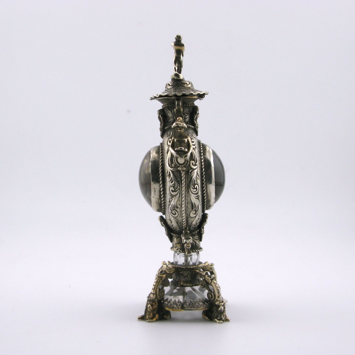 Early 18th-century Silver And Rock Crystal ‘monstrance’ Scent Bottle-photo-4